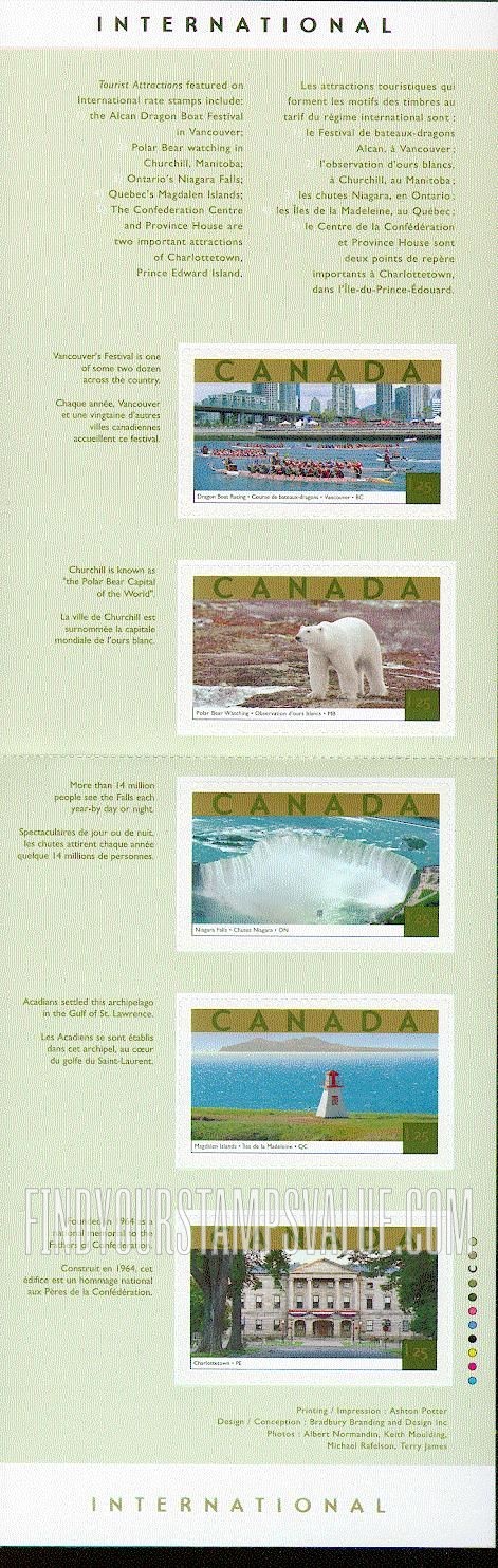 FindYourStampsValue: Tourist Attractions Type of 2001