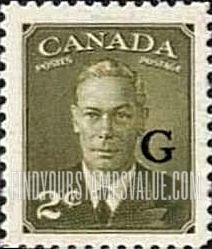 FindYourStampsValue: Official Stamps - King George VI overprinted in black