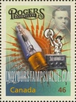 FindYourStampsValue: Media Technologies: Ted Rogers, Sr. (1900-39) and radio tube