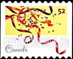 FindYourStampsValue: Confetti and Streamers