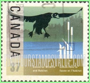 FindYourStampsValue: Wildlife and Habitat Conservation: Duck landing