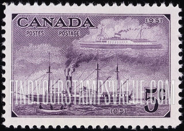 FindYourStampsValue: Steamships City of Toronto and Prince George.