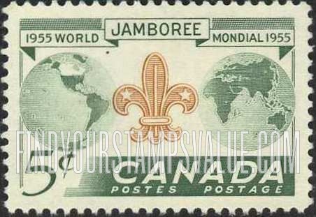 FindYourStampsValue: Globe and Scout Emblem