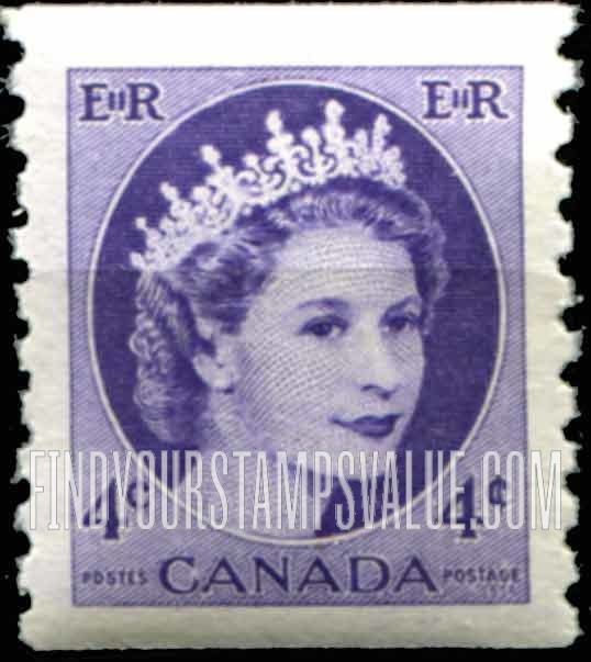 FindYourStampsValue: Coil Stamps: Elizabeth II