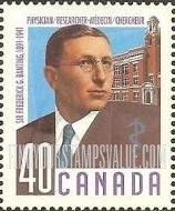 FindYourStampsValue: Sir Frederick Banting (1891-1941), discoverer of insulin.