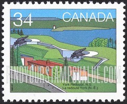 FindYourStampsValue: York Redoubt, Nova Scotia