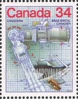 FindYourStampsValue: Canada Day: Canadarm, 1986