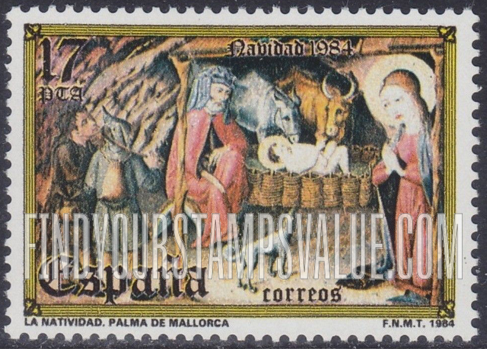 FindYourStampsValue: Christmas 1984: Nativity