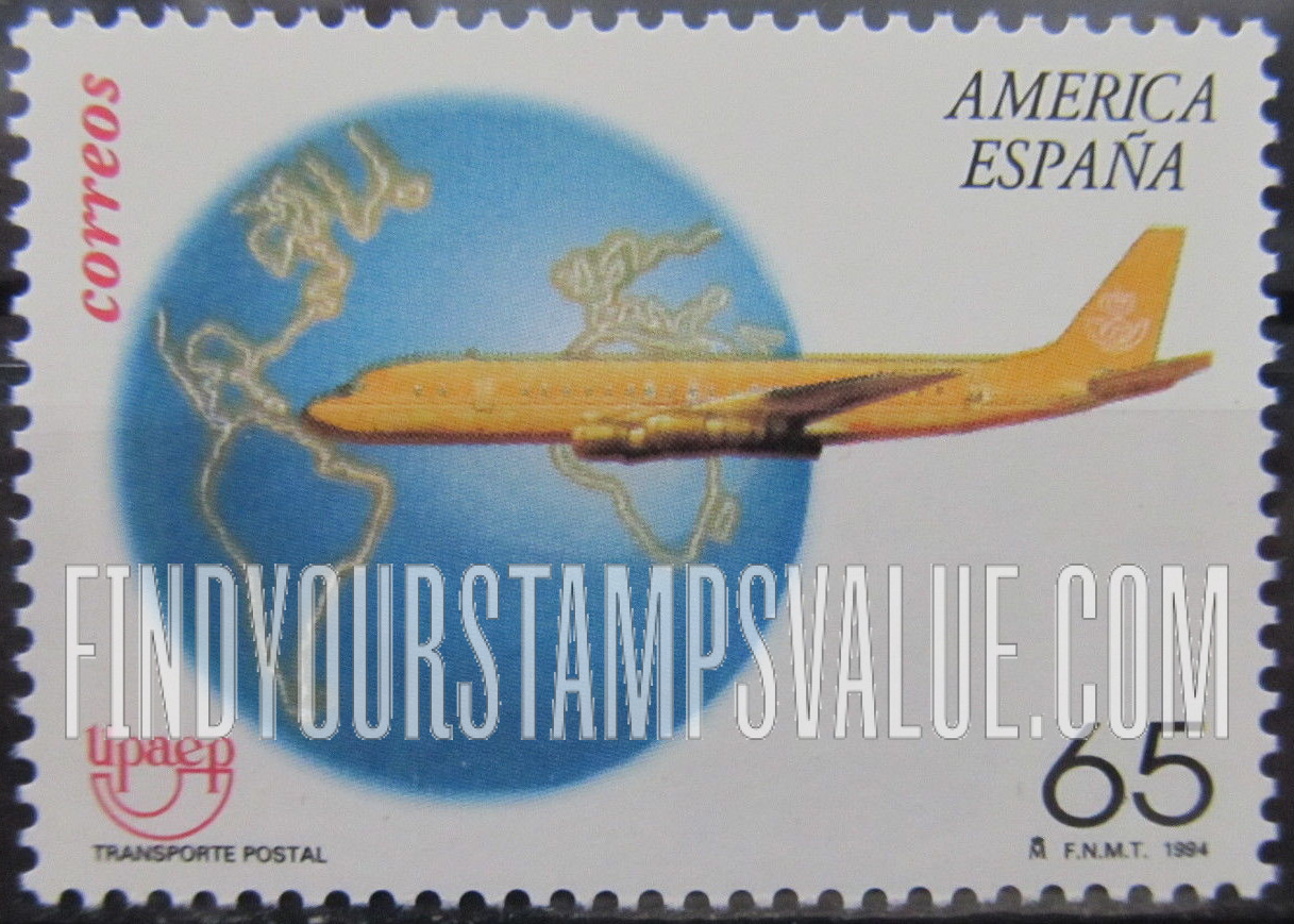 FindYourStampsValue: Postal Transportation: DC-8