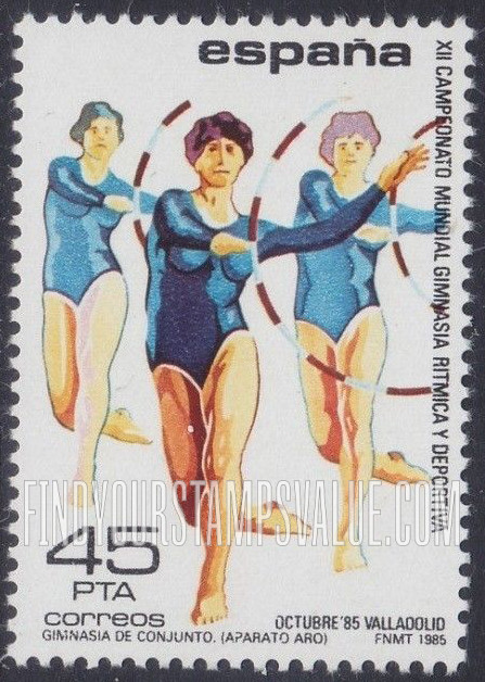 FindYourStampsValue: 12th Rhythmic Gymnastics World Championships, Valladolid: Hoop exercise