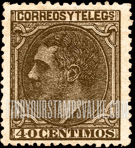FindYourStampsValue: Kingdom: King Alfonso XII