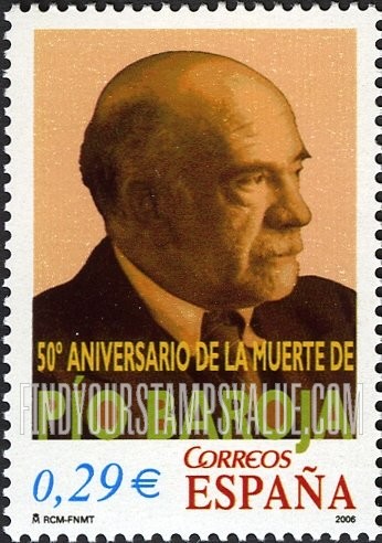 FindYourStampsValue: Pío Baroja (1872-1956), Writer
