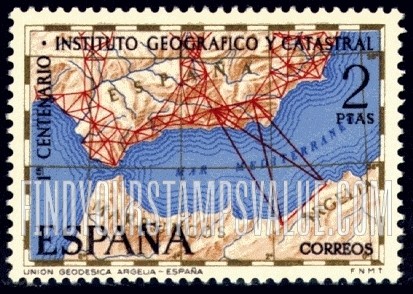 FindYourStampsValue: Map of Western Mediterranean