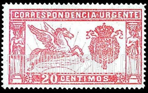 FindYourStampsValue: Special Delivery: Pegasus and Coat of Arms