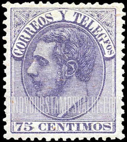 FindYourStampsValue: Kingdom: King Alfonso XII