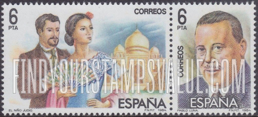 FindYourStampsValue: El Nino Judio, Pablo Luna (1880-1942)