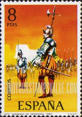 FindYourStampsValue: Uniforms: Infantry sergeants, 1567