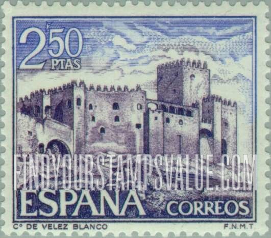 FindYourStampsValue: Castles: Velez Blanco, Almeria