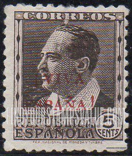 FindYourStampsValue: Revolutionary Overprints, Nationalist (Revolutionary) Forces, Orense: Blasco Ibáñez