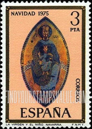 FindYourStampsValue: Madonna, Mosaic, Navarra Cathedral