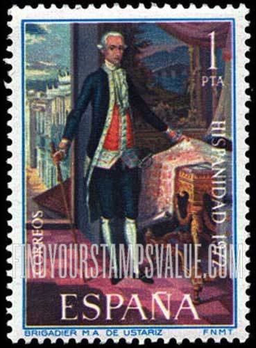 FindYourStampsValue: Brigadier M.A. de Ustariz