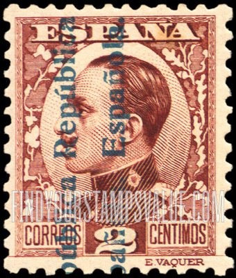 FindYourStampsValue: General Issue of the Republic: King Alfonso XIII