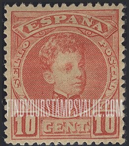 FindYourStampsValue: King Alfonso XIII