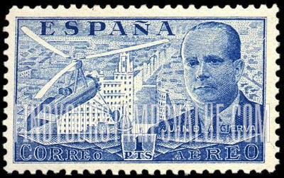 FindYourStampsValue: Air Post: Juan de la Cierva and his Autogiro over Madrid