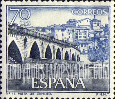 FindYourStampsValue: Tourism Types of 1964: Bridge, Zamora