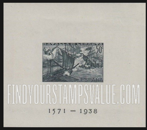 FindYourStampsValue: Semi-Postal: Spanish State, Battle of Lepanto