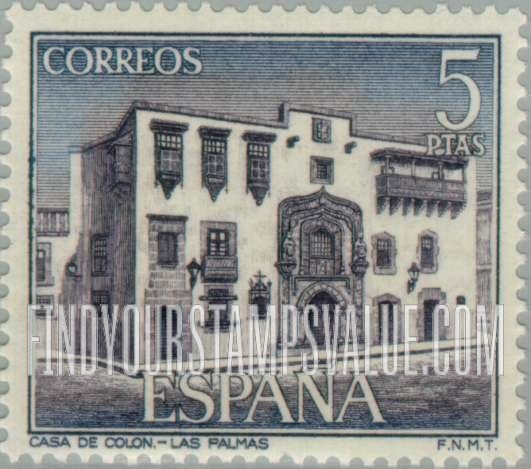 FindYourStampsValue: House of Columbus, Las Palmas