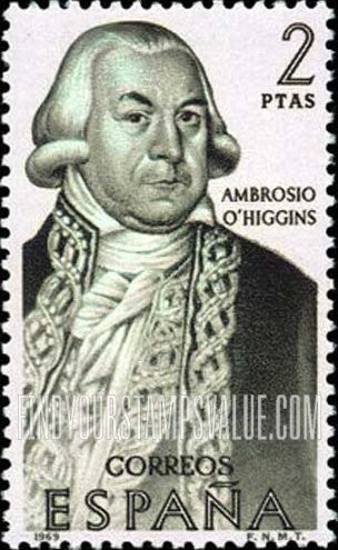FindYourStampsValue: Builders of the New World: Ambrosio O’Higgins