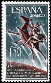 FindYourStampsValue: Don Quixote and Sancho Panza on Clavileno