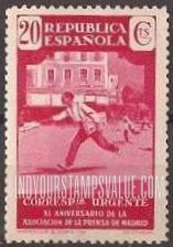 FindYourStampsValue: Special Delivery: Montserrat, Newsboy
