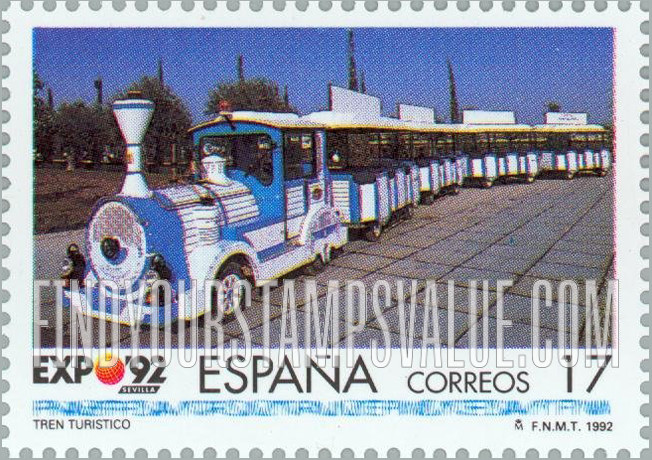 FindYourStampsValue: Expo ’92, Seville: Tourist train