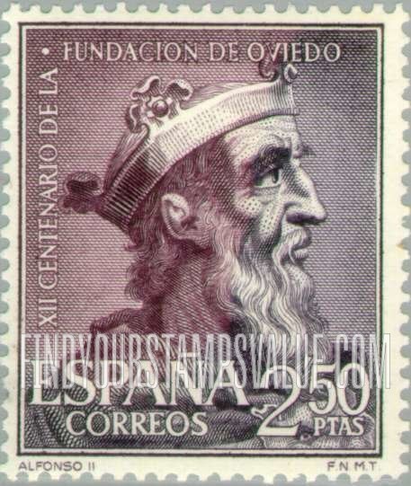 FindYourStampsValue: King Alfonso II