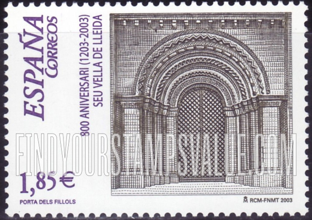 FindYourStampsValue: Seu Vella, Lleida, 800th Anniversary