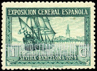 FindYourStampsValue: “Santa Maria” and View of Seville
