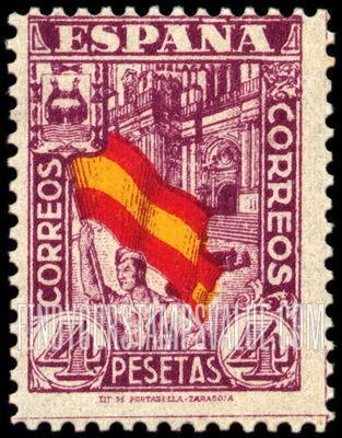 FindYourStampsValue: Soldier Carrying Flag