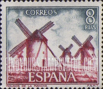 FindYourStampsValue: Windmills, La Mancha