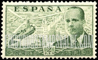 FindYourStampsValue: Air Post: Juan de la Cierva and his Autogiro over Madrid