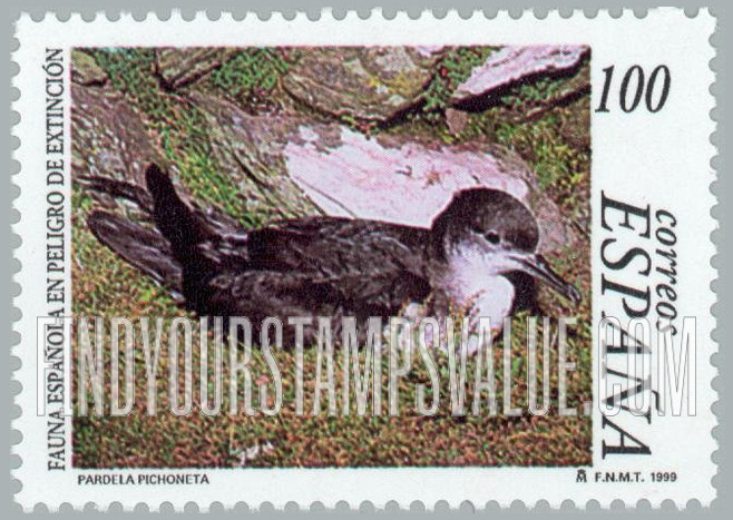 FindYourStampsValue: Endangered Fauna Type of 1997: Puffinus puffinus