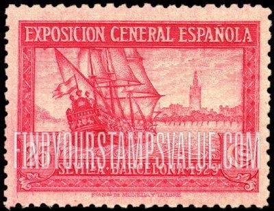 FindYourStampsValue: “Santa Maria” and View of Seville