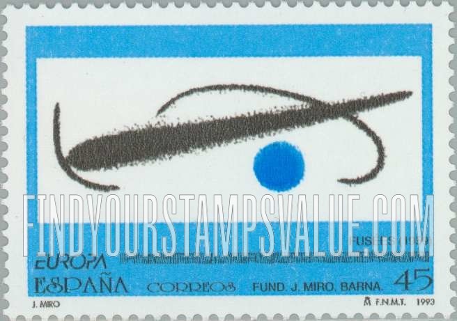 FindYourStampsValue: Fusees, by Joan Miro