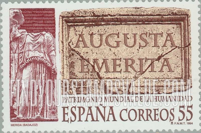 FindYourStampsValue: Roman City of Augusta Emerita (Merida), Badajoz