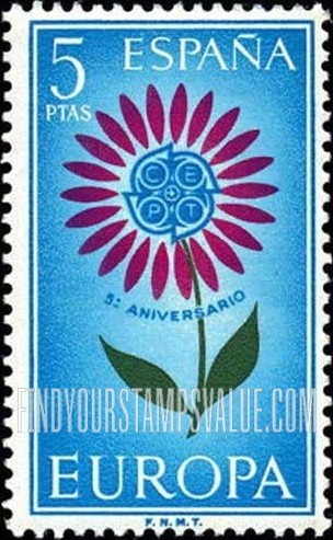 FindYourStampsValue: Europa Issue, 1964