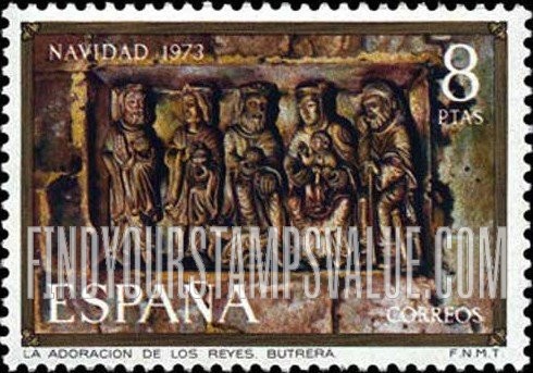 FindYourStampsValue: Christmas: Adoration of the Kings, Butrera Church