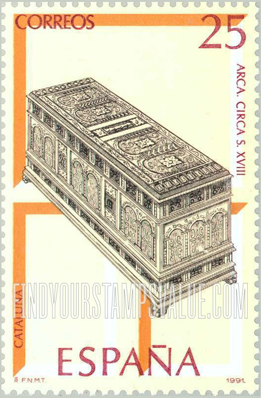 FindYourStampsValue: Antique Furniture: Ornate chest, c. 18th century