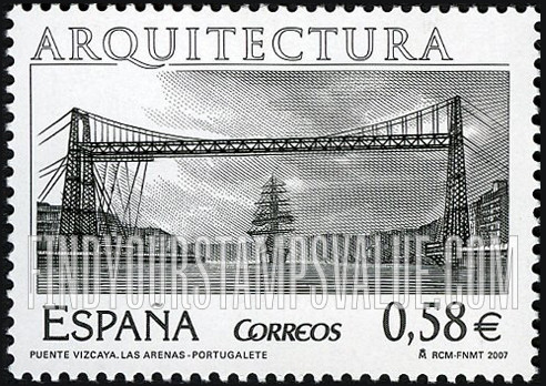 FindYourStampsValue: Architecture: Vizcaya Bridge, Las Arenas