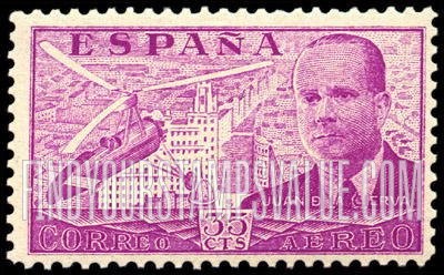 FindYourStampsValue: Air Post: Juan de la Cierva and his Autogiro over Madrid